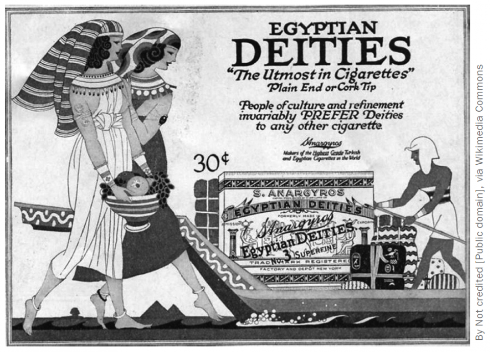 Egyptian Deities Cigarette Ad